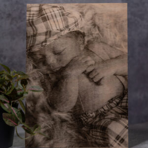 Foto gebrand op hout 20x30 cm