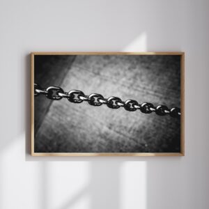 "Ketting" – zwart-wit industriële fotografie